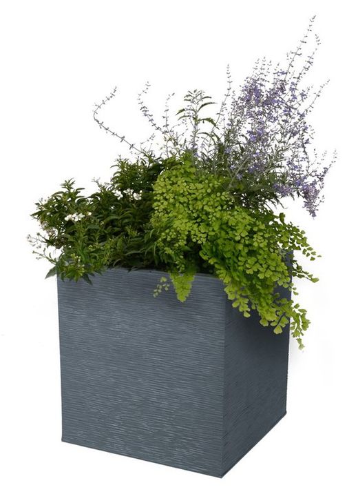 Maceta de resina Nova antracita