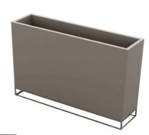 Plantador alto e estreito deondond Por Ramón Esteve 120x30x90h cm