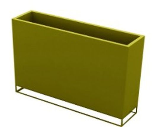 Plantador alto e estreito deondond Por Ramón Esteve 120x30x90h cm