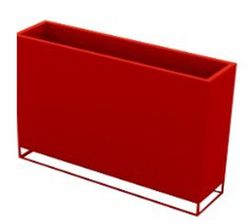 Plantador alto e estreito deondond Por Ramón Esteve 120x30x90h cm