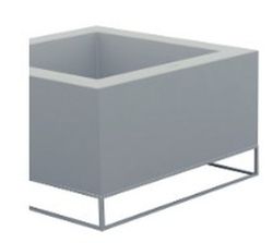 Vondom square planter By Ramón Esteve 60x60x40 cm