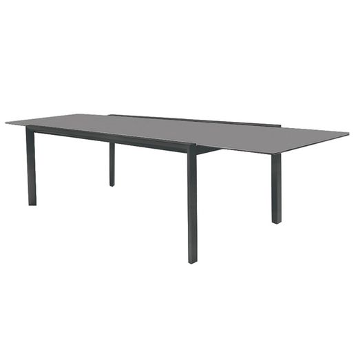 Tavolo da pranzo allungabile da giardino rettangolare in alluminio