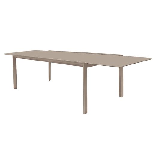 Tavolo da pranzo allungabile da giardino rettangolare in alluminio