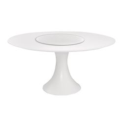 Fano round aluminum outdoor dining table