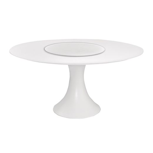 Fano round aluminum outdoor dining table