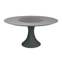 Fano round aluminum outdoor dining table