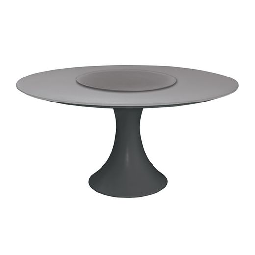 Fano round aluminum outdoor dining table