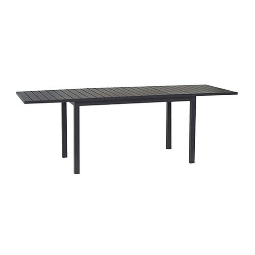Auto extendable rectangular aluminum garden dining table