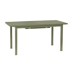 Auto extendable rectangular aluminum garden dining table