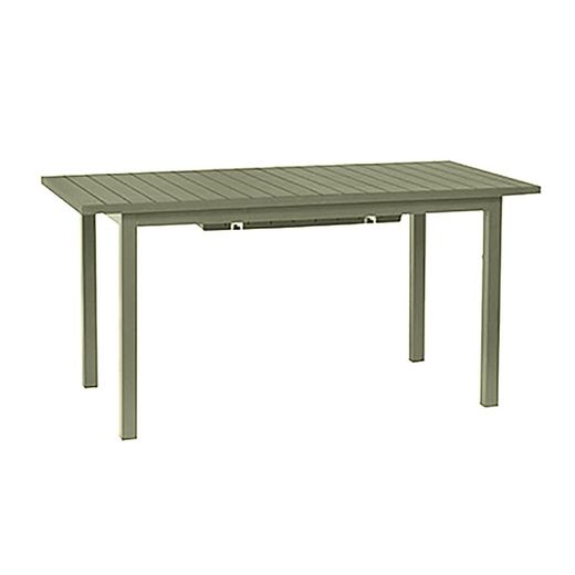 Auto extendable rectangular aluminum garden dining table