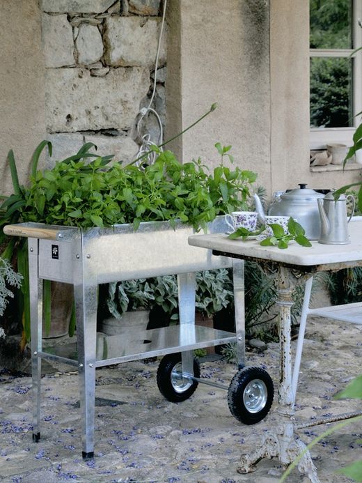 Mesa cultivo urbano con ruedas Urban Garden Trolley