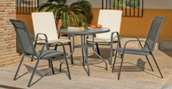 Mobiliario de jardin acero Sulam 90/4