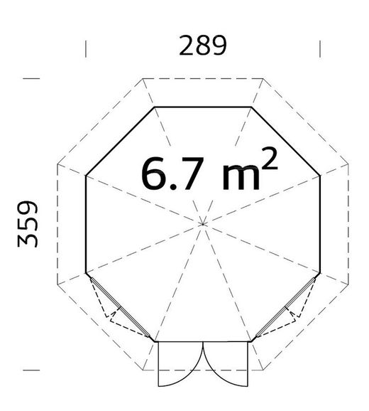 Pabellón madera Verónica