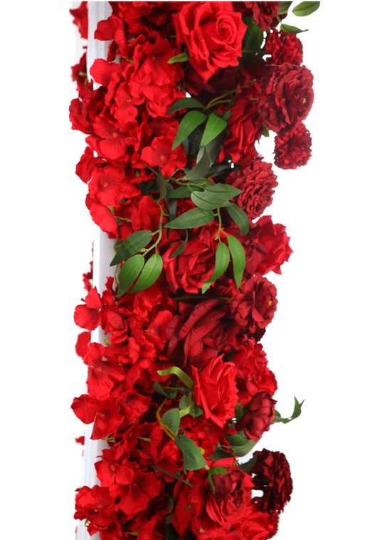 RED ROSES PANEL 200X40CM