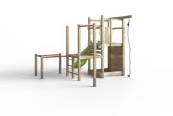 Parque de juegos infantil con calistenia y tobogán Climbing Star