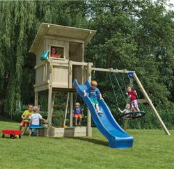 Parque de juegos torre Beach + columpio doble
