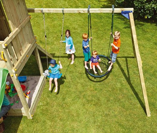 Parque de juegos torre Beach + columpio doble