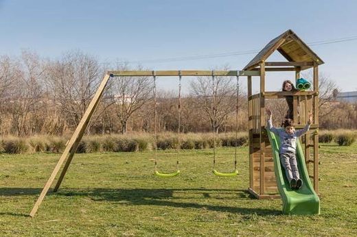 Parque infantil Tibidabo con columpio doble y tobogan