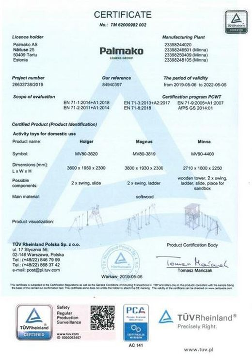 Parc pour les enfants en bois Holger