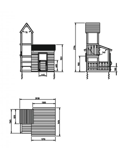 Aire de jeux MINI LOOK-OUT "M