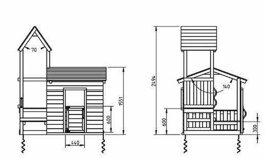Aire de jeux MINI LOOK-OUT "S"