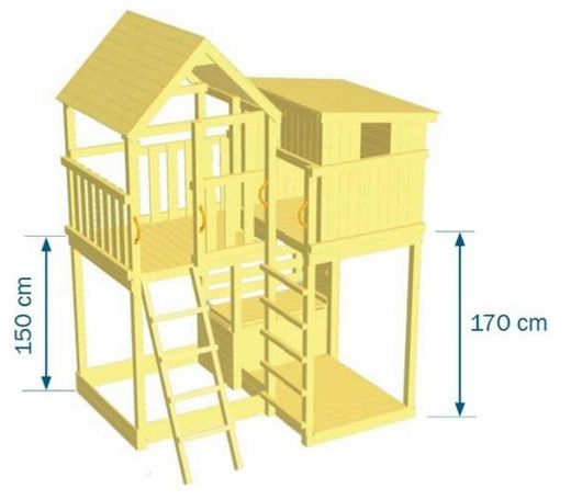 Palazzo XL playground with double swing
