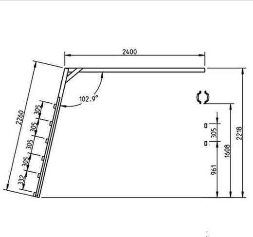 Parque infantil teide con escalera de mono