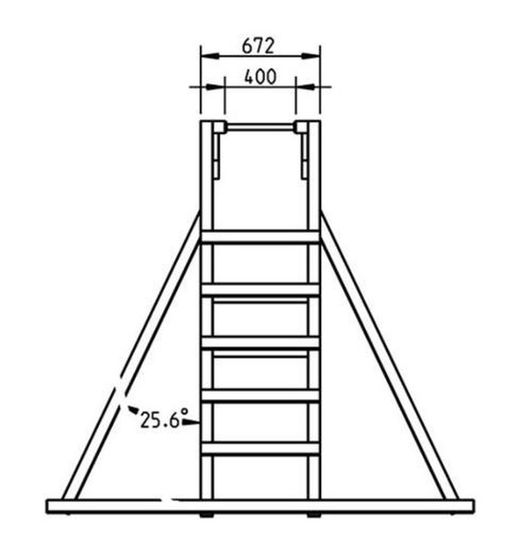 Parque infantil teide con escalera de mono