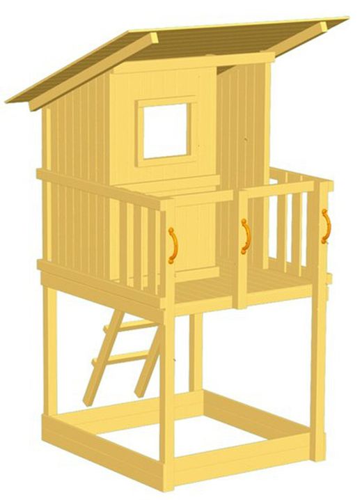 Parc de jeux pour enfants avec toboggan Beach Hut