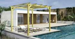 Pérgola autoportante maciza Jerez