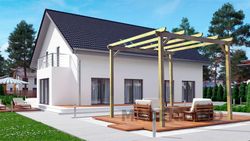 Pérgola autoportante maciza Madrid