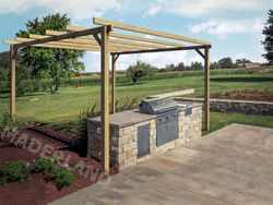 Pérgola autoportante maciza Murcia