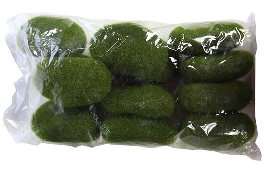 Piedras decorativas de musgo artificial