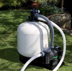 GRE 558 Runder Pool aus weißem Stahl