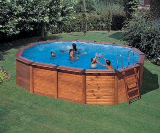 Piscina madera ovalada GRE POV731