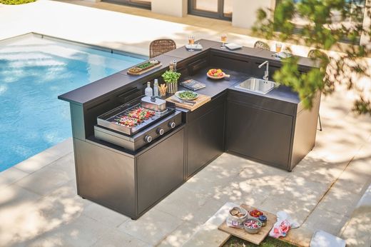 Modern gas griddle