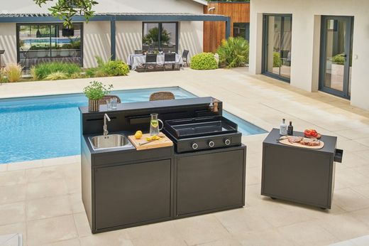 Modern gas griddle