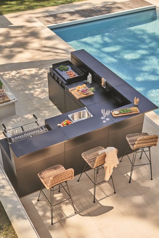 Modern gas griddle