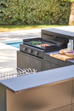 Modern gas griddle