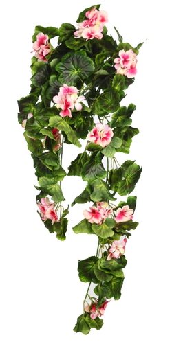 PLANTA GERANIO COLGANTE ARTIFICIAL 70CM