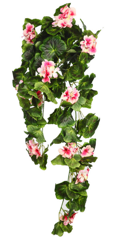 PLANTA GERANIO COLGANTE ARTIFICIAL 70CM
