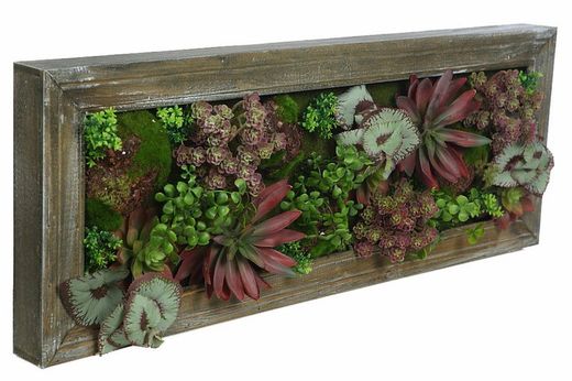 Carré plante artificielle variée