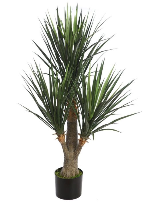 KÜNSTLICHE YUCCA-PFLANZE IM TOPF 115CM