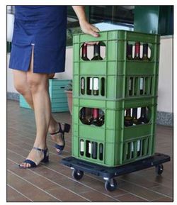 Piattaforma per il trasporto di oggetti pesanti fino a 500 kg di carico