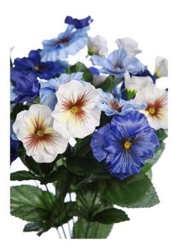 Bouquet of artificial pansies
