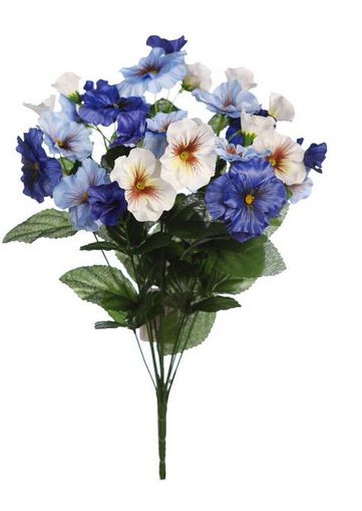 Bouquet of artificial pansies