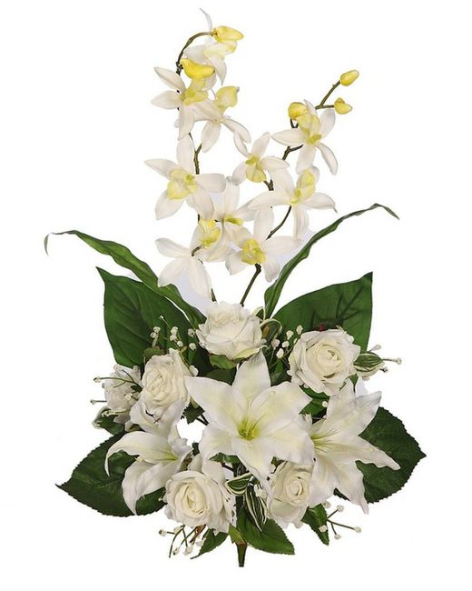 Ramo orquÃƒÂ­dea y lilium artificial