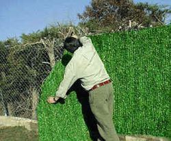 Green hedge two-tone PVC leaf