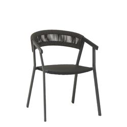 Auto aluminum outdoor dining armchair