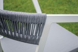 Auto aluminum outdoor dining armchair